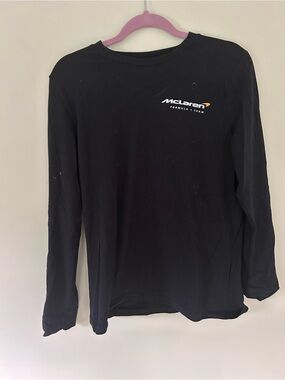 McLaren Black Long Sleeve Logo Tee - Women